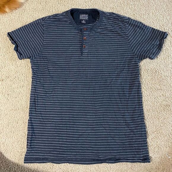 Lucky Brand Other - Lucky Brand Black Label Striped Henley Shirt